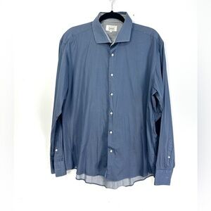 Ted Baker Blue Button Down Shirt Sz 18